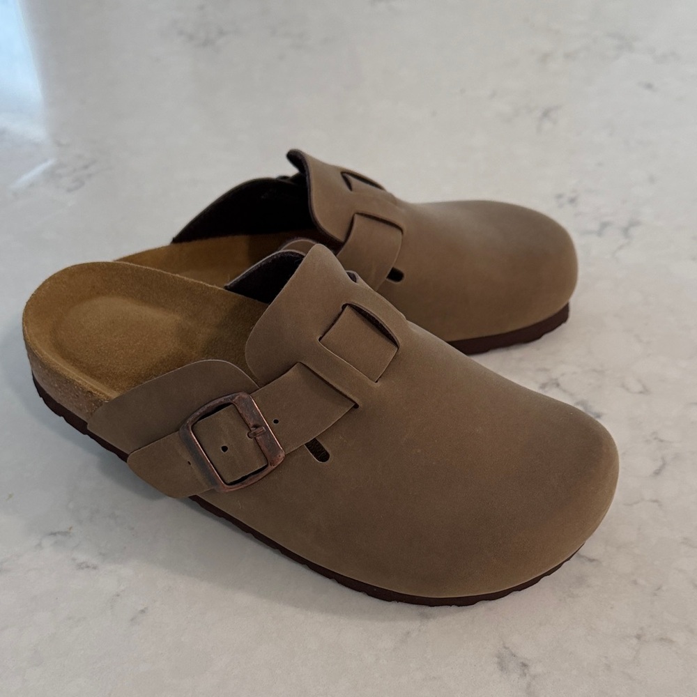 Brown Slip-On Clogs